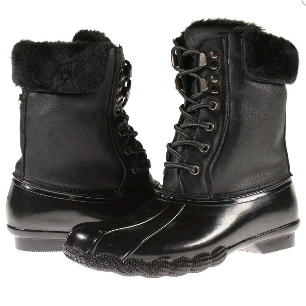 Snow boots with fur